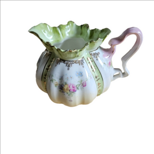 Vintage 40s Floral Porcelain Creamer